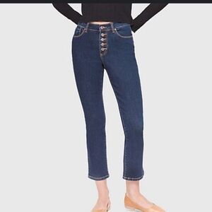 Lola jeans high Rise Straight leg Denim Cropped Jeans​​​​​